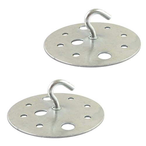 FSLiving 2 Stück Lampenabdeckung Decke, Runde Kronleuchter-Deckenplatte Deckenplatte für Kronleuchter, Pendelleuchte,9,5 cm Durchmesser von FSLiving