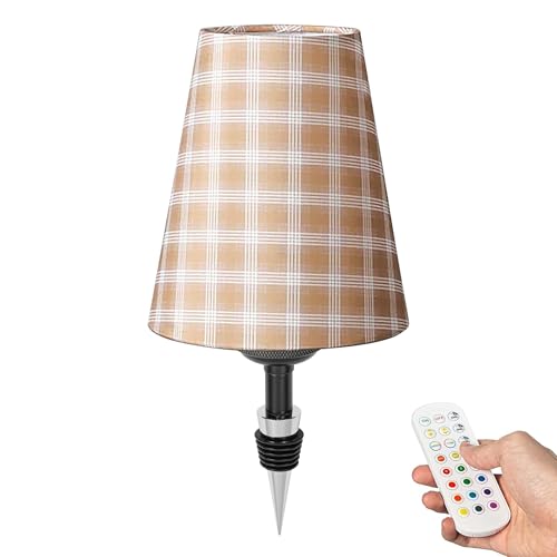 FSLiving LED Akku Flaschenlampe, Stoff Tischlampe kabellos 3.5W, Dimmbar Flaschenlicht mit RGB-Modus und Timer, USB-Aufladbar Tischleuchte für Bar Restaurant DZ0375A FSLiving LED Akku Flaschenlampe, Stoff Tischlampe kabellos 3.5W, Dimmbar Flaschenlicht mit RGB-Modus und Timer, USB-Aufladbar Tischleuchte für Bar Restaurant DZ0375A von FSLiving