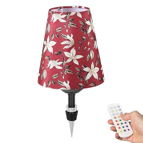 FSLiving LED Akku Flaschenlampe, Stoff Tischlampe kabellos 3.5W, Dimmbar Flaschenlicht mit RGB-Modus und Timer, USB-Aufladbar Tischleuchte für Bar Restaurant DZ0375B FSLiving LED Akku Flaschenlampe, Stoff Tischlampe kabellos 3.5W, Dimmbar Flaschenlicht mit RGB-Modus und Timer, USB-Aufladbar Tischleuchte für Bar Restaurant DZ0375B von FSLiving