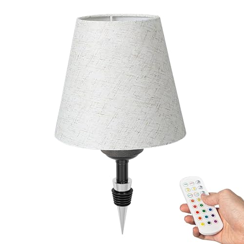 FSLiving LED Akku Flaschenlampe, Stoff Tischlampe kabellos 3.5W, Dimmbar Flaschenlicht mit RGB-Modus und Timer, USB-Aufladbar Tischleuchte für Bar Restaurant DZ0375FX FSLiving LED Akku Flaschenlampe, Stoff Tischlampe kabellos 3.5W, Dimmbar Flaschenlicht mit RGB-Modus und Timer, USB-Aufladbar Tischleuchte für Bar Restaurant DZ0375FX von FSLiving