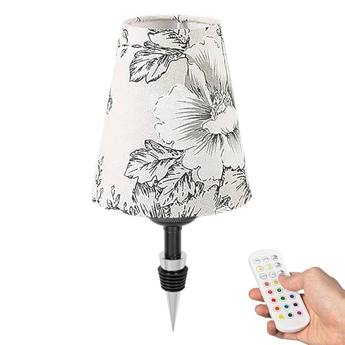 FSLiving LED Akku Flaschenlampe, Stoff Tischlampe kabellos 3.5W, Dimmbar Flaschenlicht mit RGB-Modus und Timer, USB-Aufladbar Tischleuchte für Bar Restaurant DZ0375G FSLiving LED Akku Flaschenlampe, Stoff Tischlampe kabellos 3.5W, Dimmbar Flaschenlicht mit RGB-Modus und Timer, USB-Aufladbar Tischleuchte für Bar Restaurant DZ0375G von FSLiving