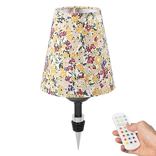 FSLiving LED Akku Flaschenlampe, Stoff Tischlampe kabellos 3.5W, Dimmbar Flaschenlicht mit RGB-Modus und Timer, USB-Aufladbar Tischleuchte für Bar Restaurant DZ0375I FSLiving LED Akku Flaschenlampe, Stoff Tischlampe kabellos 3.5W, Dimmbar Flaschenlicht mit RGB-Modus und Timer, USB-Aufladbar Tischleuchte für Bar Restaurant DZ0375I von FSLiving