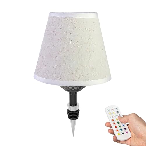 FSLiving LED Akku Flaschenlampe, Stoff Tischlampe kabellos 3.5W, Dimmbar Flaschenlicht mit RGB-Modus und Timer, USB-Aufladbar Tischleuchte für Bar Restaurant TD0631W FSLiving LED Akku Flaschenlampe, Stoff Tischlampe kabellos 3.5W, Dimmbar Flaschenlicht mit RGB-Modus und Timer, USB-Aufladbar Tischleuchte für Bar Restaurant TD0631W von FSLiving