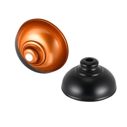 FSLiving Lampenschirm 2er-Set,Schwarz Aluminum Deckenlampe Pendelleuchte Schirm Teile - für Fassung E27 ø 32cm - Lampenschirm Deko Tischlampe Wandlampe Nachttischlamp TB3630 von FSLiving