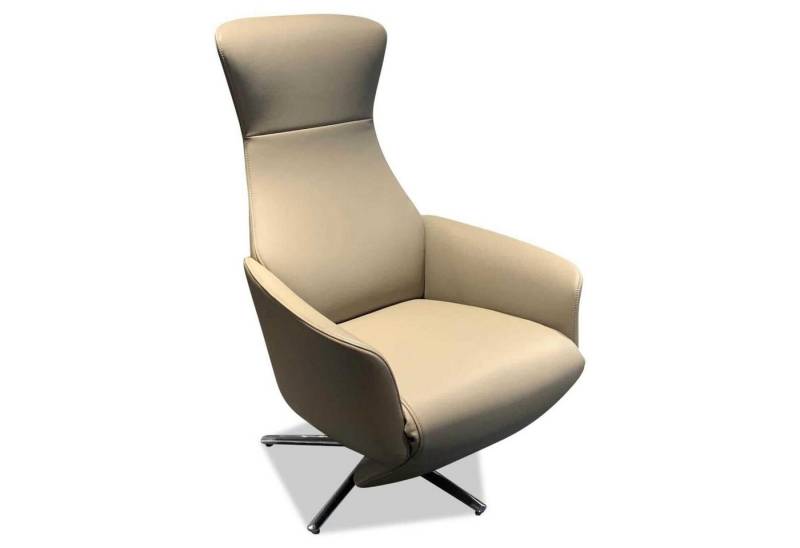 FSM MÖBEL Relaxsessel Funktionssessel Cleo Leder Taupe A91 von FSM MÖBEL