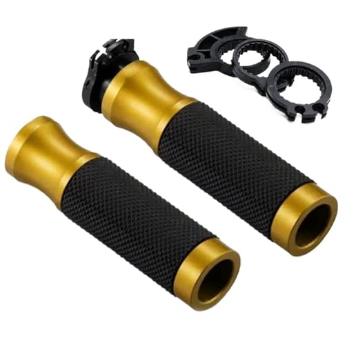 Motorrad Griffe Für Yamaha FZ09 07 03 10 MT-09 MT-07 MT-10 MT-03 Motorrad CNC 7/8 "22mm Hand Bar Grip Lenker Griff (Farbe : Gold) von FSMAQNHG