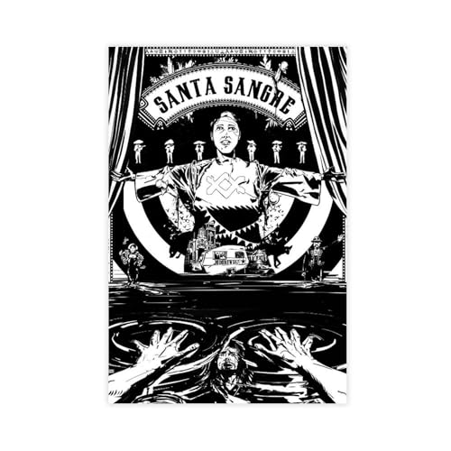 FSMFBGD Leinwandposter Weihnachtsmann Sangre Schlafzimmer Dekor Landschaft Büro Zimmer Dekor Geschenk 50 x 75 cm von FSMFBGD
