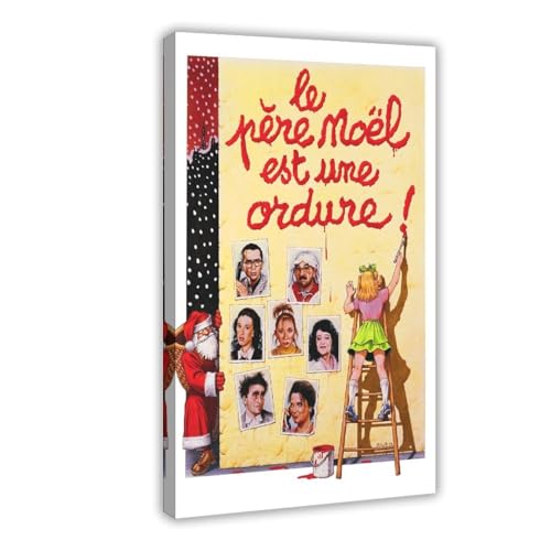 FSMFBGD Leinwandposter Weihnachtsmann ist ein Stinker, Schlafzimmer, Landschaft, Büro, Raumdekoration, Geschenk, 50 x 75 cm von FSMFBGD