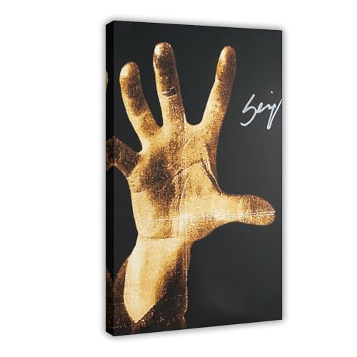 FSMFBGD Serj Tankian Autogramm System Einer Down Vinyl-Leinwand-Poster, Wandkunst, Dekordruck, Bild Gemälde für Wohnzimmer, Schlafzimmer, Dekoration, 60 x 90 cm von FSMFBGD