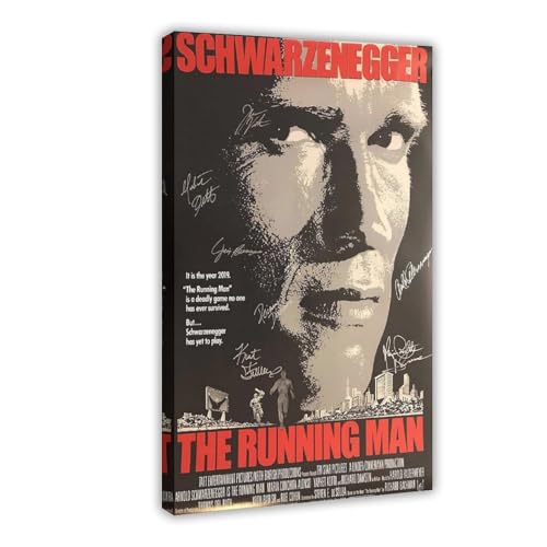 FSMFBGD Signiertes Poster Von TheRunning Man Leinwandposter Wandkunst Dekor Druck Bild Gemälde für Wohnzimmer Schlafzimmer Dekoration 60 x 90 cm von FSMFBGD