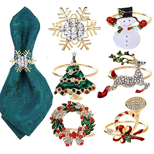 6 Stück Serviettenring Weihnachten Weihnachtsserviettenringe Set serviettenringe weihnachten Set weihnachts serviettenringe Für Weihnachten Dinnerpartys Abendessen Tischdekoration 6 Stück Serviettenring Weihnachten Weihnachtsserviettenringe Set serviettenringe weihnachten Set weihnachts serviettenringe Für Weihnachten Dinnerpartys Abendessen Tischdekoration von FSMILING