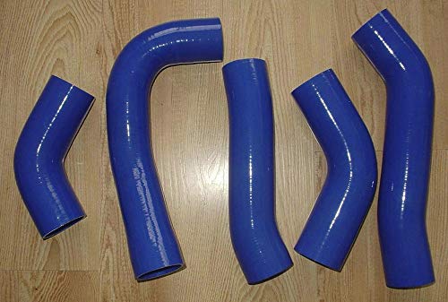 4 Stück Silikon-Ladeluftkühler, Turbo-Rohr für Toyo-ta Supra MK3 A70 Serie MA70 7MGT 7MGTE Turbo 3.0L (blau) von FSMOTO