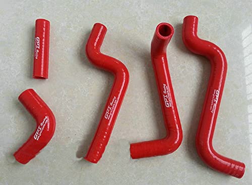 FSMOTO 5 x Silikon-Kühlerschlauch für 1992–2013 A-prilia RS125 RS 125 Tuono Extrema RS-125 2012 2011 2010 (rot) von FSMOTO