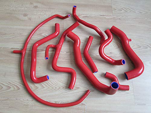 FSMOTO Silikon-Kühlmittelschlauch für VW Golf Jet-ta MK3 VR6 G60 2.8/2.9L AAA/ABV 1991-1999 (rot) von FSMOTO