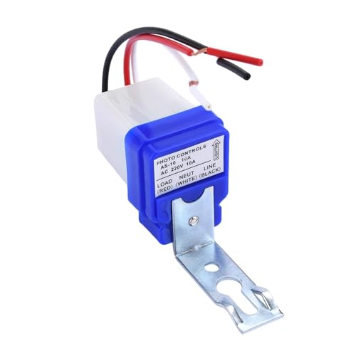 Lichtschalter Sensorschalter Schalter Fotoelektrische Röhre Straßenlaternensteuerung DC AC 12V 24V 110V 220V 10A Induktionsschalter(110V) von FSNTRKNA