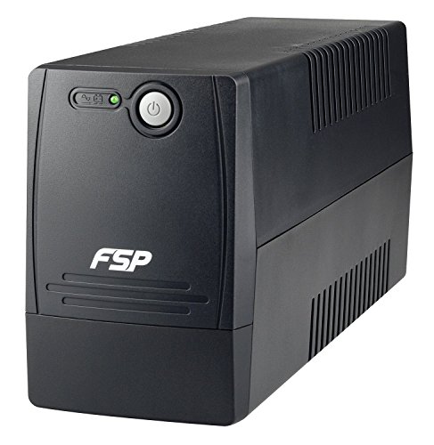 FSP Fortron FP 1500 Line-Interactive USV 1500 VA / 900 W, 4x Schuko, Eingang Spannungsumfang 162-290 VAC, 60/50 Hz (auto sensing), simulierte Sinuskurve, Kaltstartfunktion, Ton Alarm, schwarz, PPF9000501, Line-Inter 1500VA FP von FSP