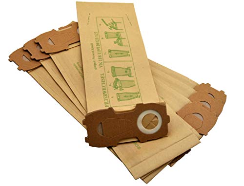 FSProdukte 16 Staubsaugerbeutel kompatibel Vorwerk VK 118 119 120 121 122 mit extra starken Flansch von FSProdukte