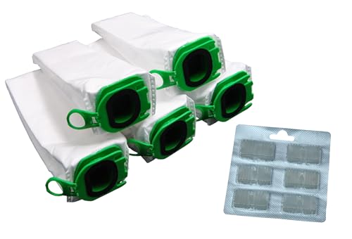 5 Premium Staubsaugerbeutel inklusive Duftblocks geeignet für den Akku-Staubsauger Vorwerk Kobold VB100 VB 100 FP100 FP 100 von FSProdukte