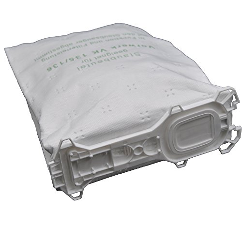 FSProdukte 12 Premium Staubsaugerbeutel geeignet für Vorwerk Kobold VK 135 136 135SC VK135 VK136 FP135 FP136 FP135 SC von FSProdukte