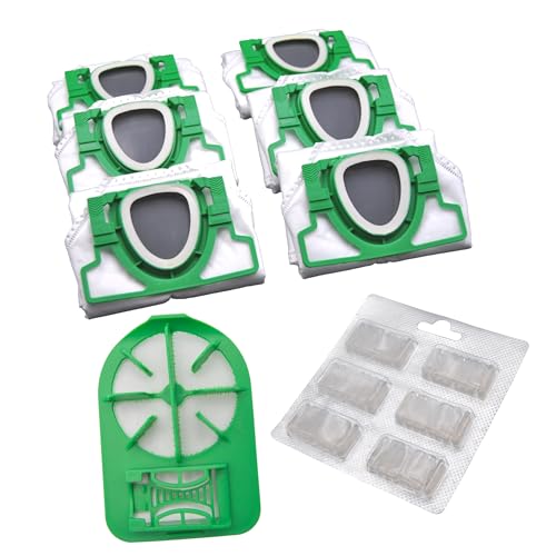 FSProdukte SET 6 Microvlies Staubsaugerbeutel, 1 Motorschutzfilter und 6 Duftblocks passend fuer Vorwerk RB7 RB 7 Service Station Absaugstation VR7 VR 7 FSProdukte SET 6 Microvlies Staubsaugerbeutel, 1 Motorschutzfilter und 6 Duftblocks passend fuer Vorwerk RB7 RB 7 Service Station Absaugstation VR7 VR 7 von FSProdukte