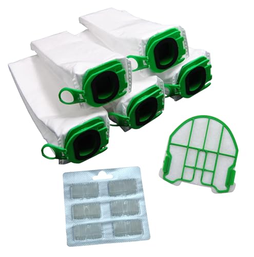 SPAR SET 5 Microvlies Staubsaugerbeutel, 1 Motorschutzfilter und Duftblocks geeignet für Vorwerk Kobold VB 100 VB100 FP 100 FP100 Premuim Qualität von FSProdukte
