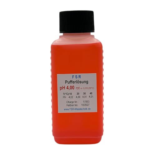 FSRTOP pH 4 Kalibrierlösung 100 ml Kalibrierflüssigkeit Pufferlösung Eichlösung für pH Messgerät Tester Eichflüssigkeit FSRTOP pH 4 Kalibrierlösung 100 ml Kalibrierflüssigkeit Pufferlösung Eichlösung für pH Messgerät Tester Eichflüssigkeit von FSRTOP