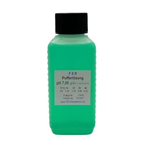 FSRTOP pH 7 Kalibrierlösung 100 ml Kalibrierflüssigkeit Pufferlösung Eichlösung für pH Messgerät Tester Eichflüssigkeit von FSRTOP
