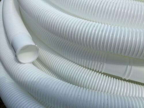 Poolschlauch 32mm 1,25 meter Lang Schwimmbadschlauch Schlauch für Poolpumpe flexibler Poolschlauch (Weiß) von FSRTOP