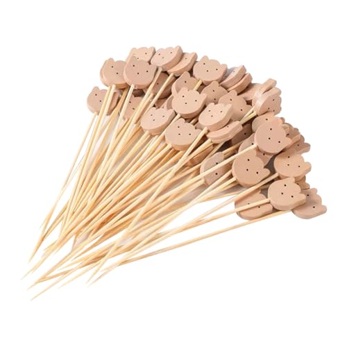 100 Stück 13 cm Bär Cocktail Zahnstocher Kleine Holz Vorspeisen Spieße Holz Charcuterie Picks Babyparty Obst Picks Dekorative Essstäbchen Dessert Zahnstocher mit Bärengesicht 100 Stück 13 cm Bär Cocktail Zahnstocher Kleine Holz Vorspeisen Spieße Holz Charcuterie Picks Babyparty Obst Picks Dekorative Essstäbchen Dessert Zahnstocher mit Bärengesicht von FSSTUD