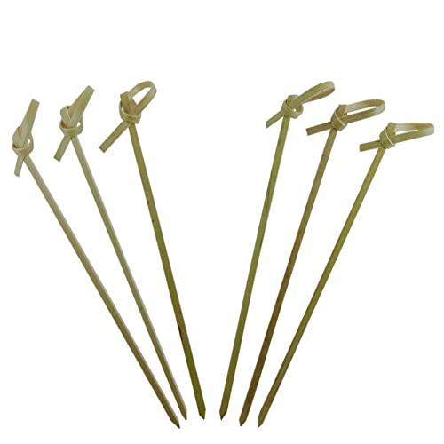 100 Stück Holz-Cocktailspieße Fingerfood Spieße Blumenknoten Picks Vorspeise Snack Zahnstocher Sandwich Obst Sticks Barbecue Party Spieße von FSSTUD