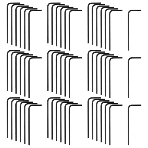100 Stück L-förmige Inbusschlüssel, langer Griff, Sechskantschlüssel, Mini-Sechskantschlüssel-Set, kleine Standardgröße, Inbusschlüssel, Türschlossschlüssel, Möbelschraubenschlüssel für Restaurant von FSSTUD