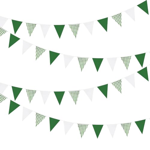 10M Dreieckige Fahne Banner Baumwolle Wimpel Wimpelkette Banner Stoff Dreieck Flagge Girlande Outdoor Wimpelkette Luftschlangen Urlaub Party Luftschlangen Flaggen Dekorative Hängende Schnur Flaggen von FSSTUD