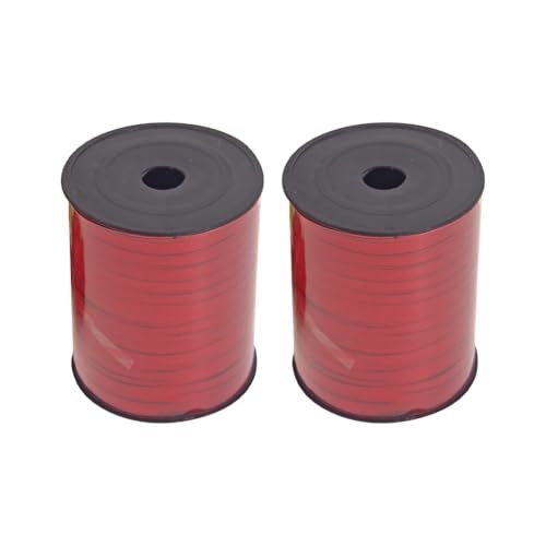 2 Rollen 500 Yards x 5 mm Glitzer Lockenbänder Curling Geschenkverpackung Band Ballon Handwerk Schnur Hochzeit Party Curl Bänder Sparkle Ribbon Dekorationen für Floristen Blume Rot 2 Rollen 500 Yards x 5 mm Glitzer Lockenbänder Curling Geschenkverpackung Band Ballon Handwerk Schnur Hochzeit Party Curl Bänder Sparkle Ribbon Dekorationen für Floristen Blume Rot von FSSTUD