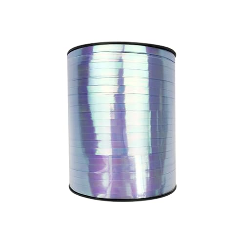 500 Yards x 5mm Schillerndes Ringelband Dünne Ballonschnur Holografische Geschenkverpackungsbänder Curly Flower Bouquet Bänder Laser Craft String für Weihnachten Festival Blau von FSSTUD