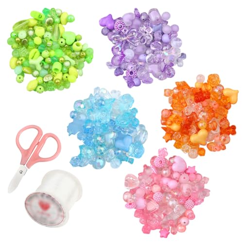 About 200 Pcs to 250 Pcs Assorted Shaped Acrylic Beads Multi Coloured Cute Beads Round Bow Heart Bead Colorful Aesthetic Spacer Bead with Scissors and Clear String for Phone Lanyard Chains About 200 Pcs to 250 Pcs Assorted Shaped Acrylic Beads Multi Coloured Cute Beads Round Bow Heart Bead Colorful Aesthetic Spacer Bead with Scissors and Clear String for Phone Lanyard Chains von FSSTUD