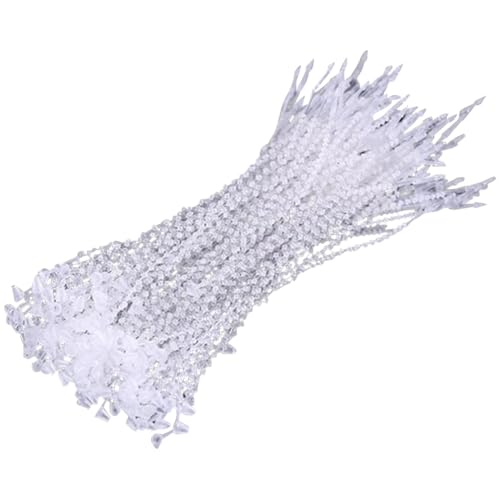 FSSTUD 1000 Stück Kunststoff-Perlenverschlüsse Snap Lock Pin Verstellbare Schlaufenverschlüsse Preisschild Krawatten Kleidung Sicherheitsschlaufen Hängen Tag String Fasteners 13 cm von FSSTUD