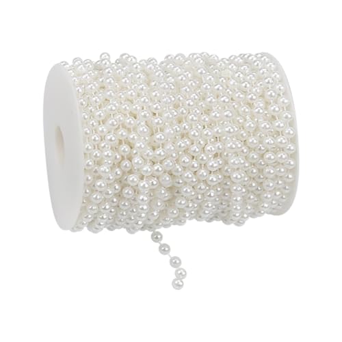 FSSTUD 15 m 8 mm Kunstperlenschnur, Perlengirlande, Rolle, künstliche Perlenkette, Bastelschnur, Perlen, runde Perlenstrang, Perlengirlande, Dekoration für Hochzeit, Weihnachtsbaum FSSTUD 15 m 8 mm Kunstperlenschnur, Perlengirlande, Rolle, künstliche Perlenkette, Bastelschnur, Perlen, runde Perlenstrang, Perlengirlande, Dekoration für Hochzeit, Weihnachtsbaum von FSSTUD