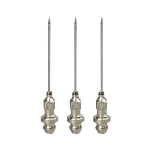 FSSTUD 3 Pcs Grease Gun Needle Nozzle Grease Injector Needle Tip Bearing Grease Injection Needles Ball Joint Needle with Cap for Injecting Grease Tool FSSTUD 3 Pcs Grease Gun Needle Nozzle Grease Injector Needle Tip Bearing Grease Injection Needles Ball Joint Needle with Cap for Injecting Grease Tool von FSSTUD