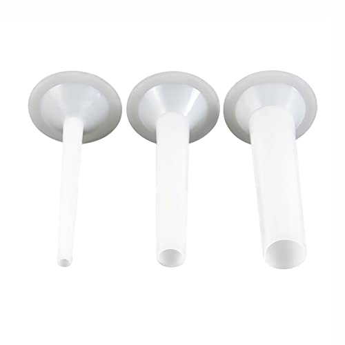FSSTUD 3 Stück Kunststoff Fleisch Wurst Stuffer Tubes Manuelle Wurstmaschine Füllrohr Wurst Füllung Herstellung Trichter für Heimgebrauch Kochen von FSSTUD