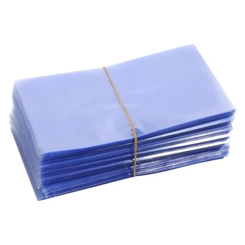 FSSTUD 300 Stück 10 x 15 cm transparente Schrumpffolienbeutel PVC-Schrumpfbeutel transparente Heißsiegelbeutel kleine Schrumpfverpackungsbeutel für Seifen Handwerk von FSSTUD