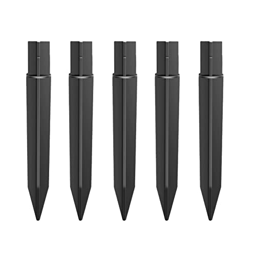 FSSTUD 5 Stück Kunststoff Erdnägel Erdspiess Solarleuchten Spieß Ersatzteile Erdspieß Stangen Ground Spike Lampenhalter für Gartenlicht Bodenspieß von FSSTUD