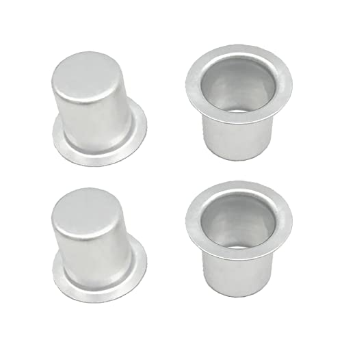 50 Stück Mini Metall Kerzenbecher Klein Teelichter Kerzenhalter Runde Kerzenständer Dekorative Kerzen Tassen Silber Kerzeneinsatz für Tafelkerzen von FSSTUD