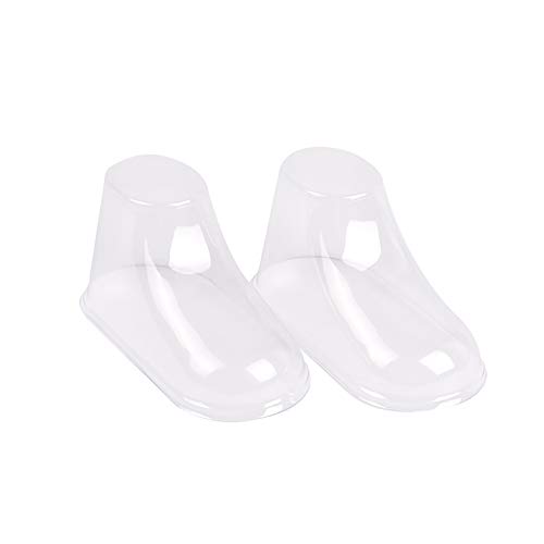 FSSTUD 50 Stück transparente Kunststoff-Babyfüße, Schaukasten für Kleinkinder, Schuhbäume, Stützen, Ständer für Schuhe, Socken, 9 cm von FSSTUD