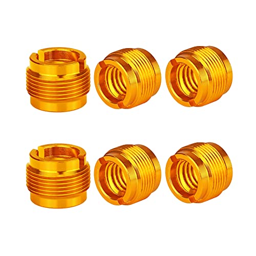 FSSTUD 6 Stück 3/8 Zoll Innengewinde auf 5/8 Zoll Außengewinde Muttern Adapter Mikrofonständer Schraube Adapter Mikrofon Arm Gewinde Adapter für Mikrofon Mikrofon Clips von FSSTUD