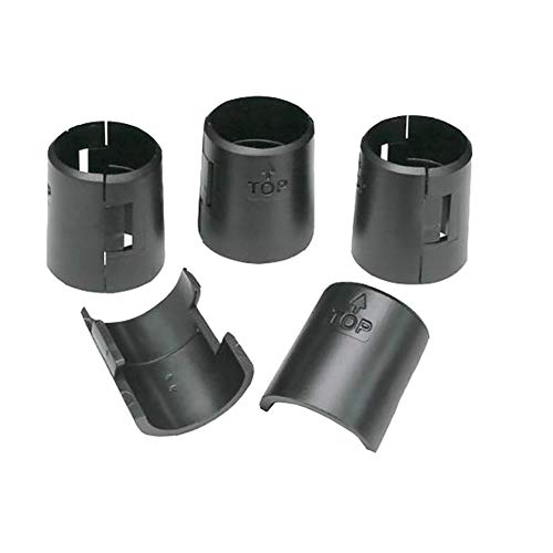 FSSTUD 60 Stück Kunststoff Schwarz Draht Regalverschluss Clips Wire Shelf Clips Regalträger für 25.4mm Tube von FSSTUD