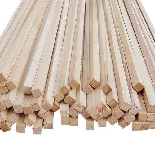 FSSTUD Balsaholzstäbe, Naturholzstreifen, unlackiert, quadratische Dübel, Modellbau, Sticks, Basteldübelstäbe, Holzschnitzstücke für Dekoration, 300 x 3 x 3 mm, 50 Stück FSSTUD Balsaholzstäbe, Naturholzstreifen, unlackiert, quadratische Dübel, Modellbau, Sticks, Basteldübelstäbe, Holzschnitzstücke für Dekoration, 300 x 3 x 3 mm, 50 Stück von FSSTUD