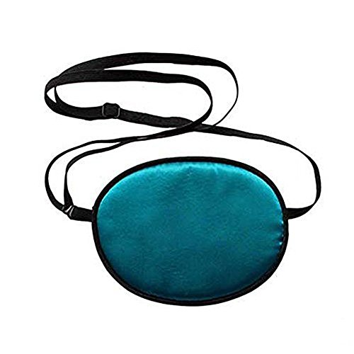 FSSTUD Seide Amblyopie Erwachsene Augenklappe Schützen Lazy Eye Patch für Damen Herren Blau von FSSTUD