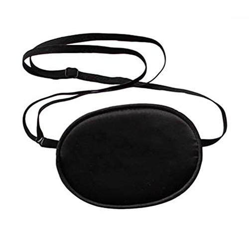 FSSTUD Seide Amblyopie Erwachsene Augenklappe Schützen Lazy Eye Patch für Damen Herren Schwarz von FSSTUD