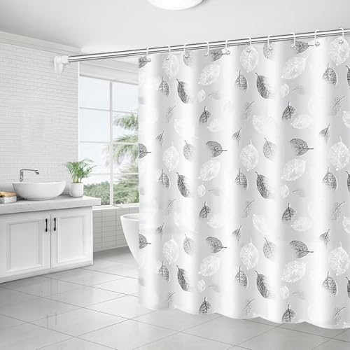 FSTIANXIA Duschvorhang für Badezimmer, PEVA-Stoffvorhang, Badezimmervorhang mit Ösen und Haken, waschbar, schimmelresistent, Blätter, 180 x 180 cm FSTIANXIA Duschvorhang für Badezimmer, PEVA-Stoffvorhang, Badezimmervorhang mit Ösen und Haken, waschbar, schimmelresistent, Blätter, 180 x 180 cm von FSTIANXIA