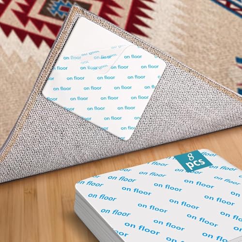 Teppich-Pads Greifer, Anti-Curling-Bodenbelag, waschbar, Teppich-Pads für Laminatböden, verhindern ein Verrutschen der Matten und halten Ihren Teppich an Ort und Stelle (8) von FSTIANXIA